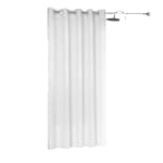 Protect360° Petite Dot Shower Curtain, Hook Free, Antimicrobial, 8 Gauge Vinyl, 71x77, White